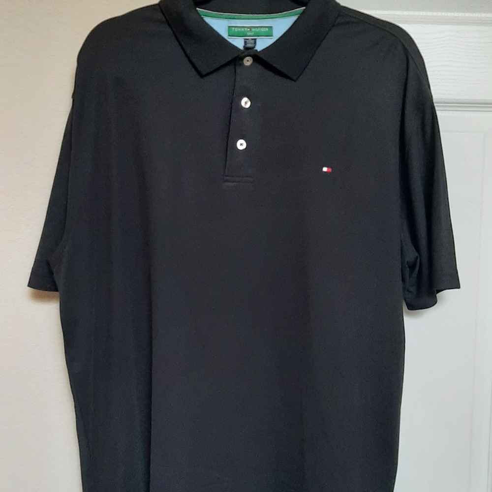 Tommy Hilfiger Men's Polo Shirt in Black